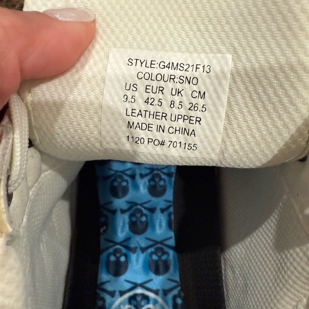 GFORE Quarter G's Chukka Street Shoe Men's White Size Men 9.5 - Picture 7 of 8
